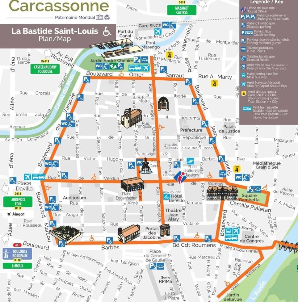 La Maison De Camille Climatisation Parking Prive Wifi Carcassonne Eksteriør bilde